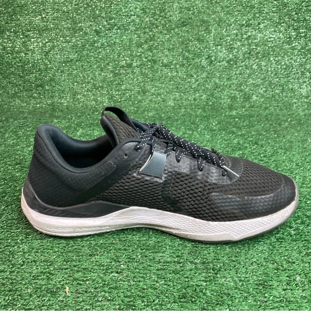 Under‎ Armour UA Project Rock BSR 2 Size 13 Shoes (3025081-001) Black/White